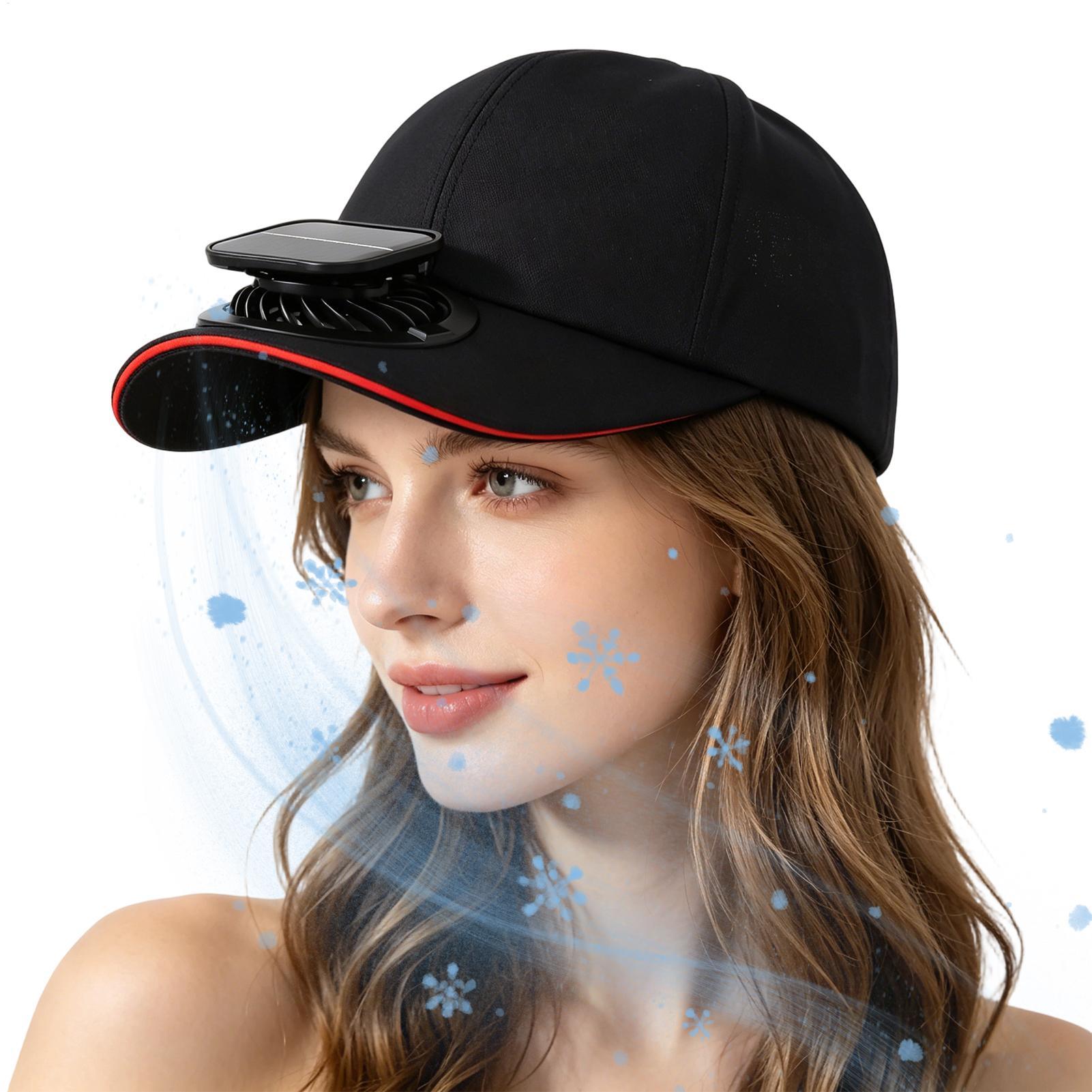 Women'S Fashion Hats - Summer Baseball Hat with Fan Breathable