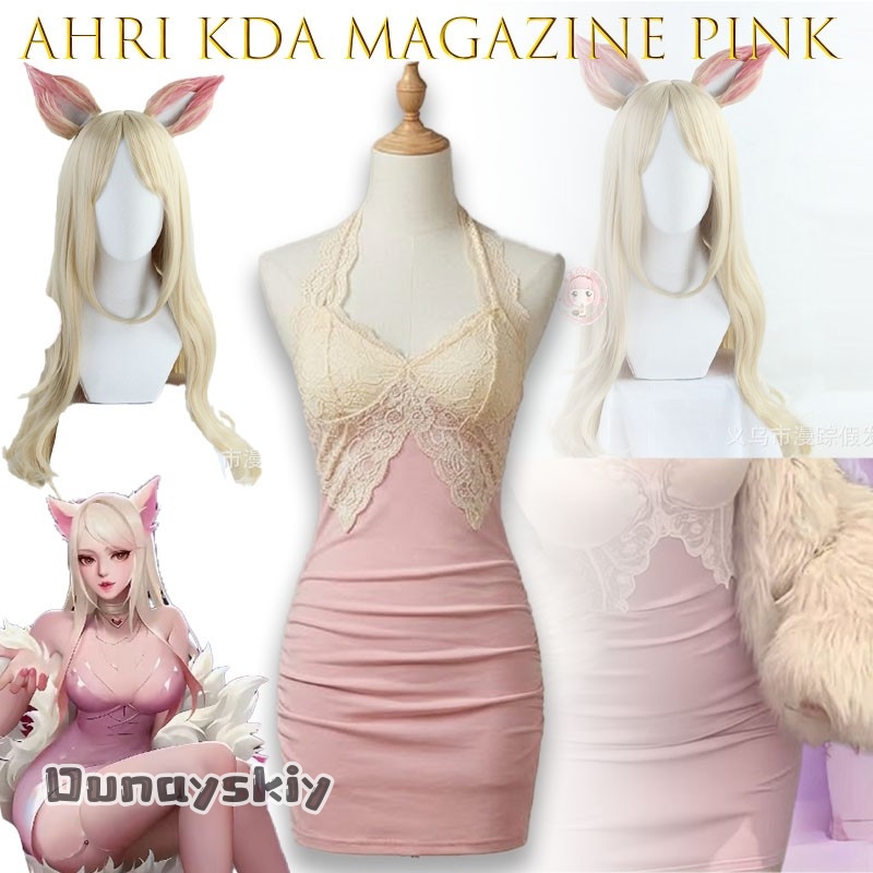 Women'S Fashion Magazines - KDA Magazine Pink Stage Cosplay Dress