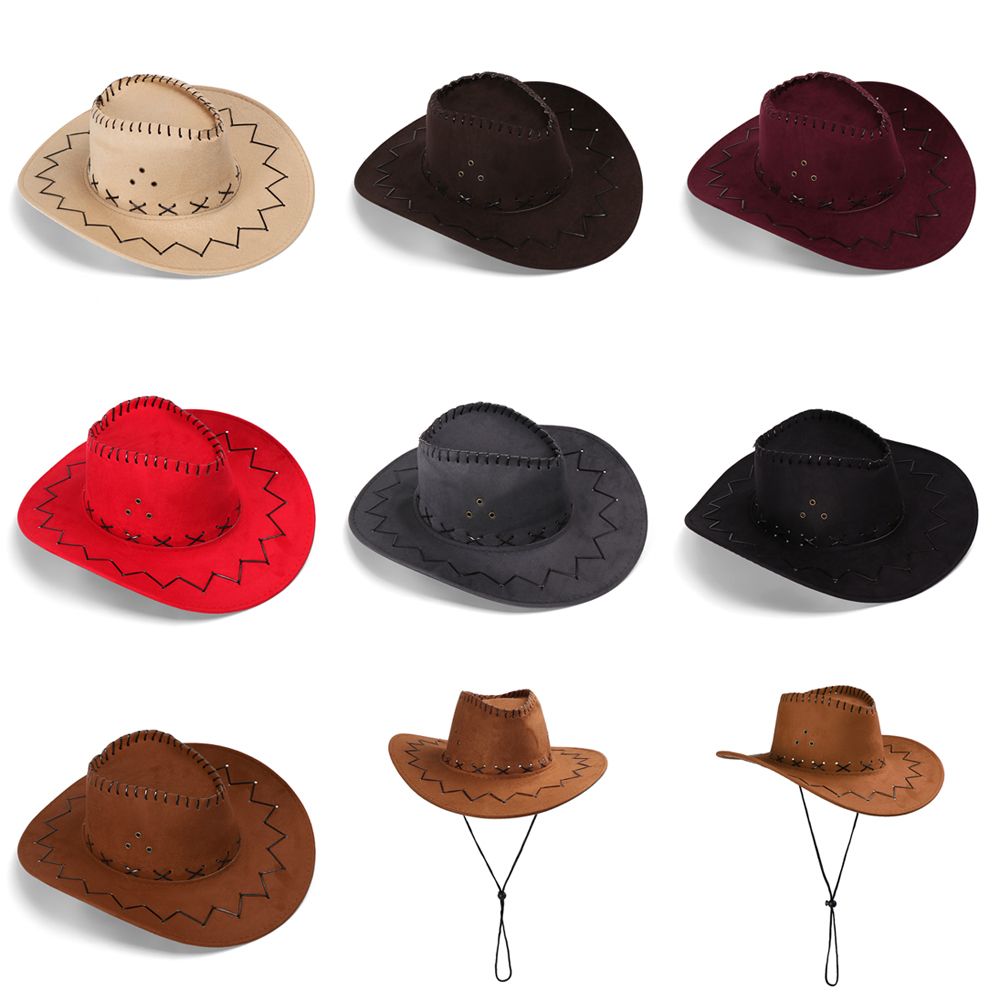 Unisex Cowboy Hat Suede Fashio - Women'S Fashion Wild West review and price