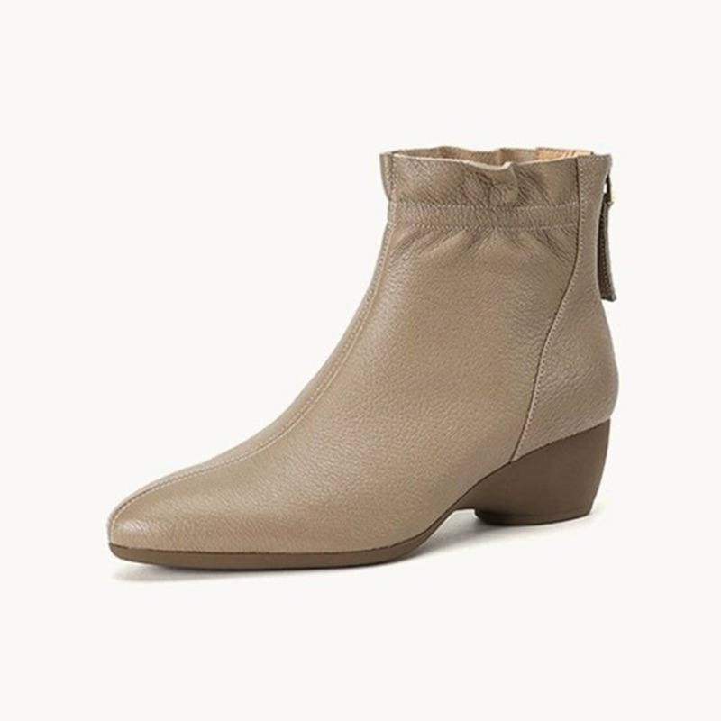 Winter Women Mid-calf Leather  - Women'S Fashion Rain Boots review and price