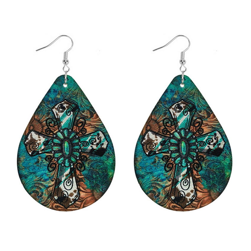Wild West Teardrop Cross Earri - Women'S Fashion Wild West review and price