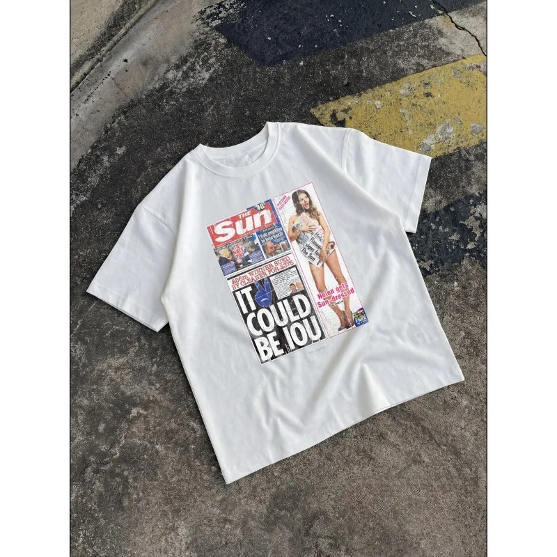 Female Vintage Newspaper T‑Shi - Women'S Fashion Magazines review and price