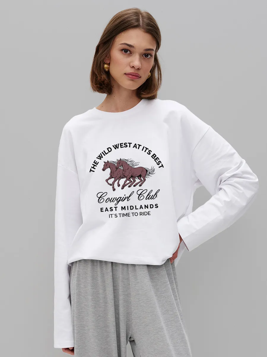 Women's 100% Cotton Horse Prin - Women'S Fashion Wild West review and price
