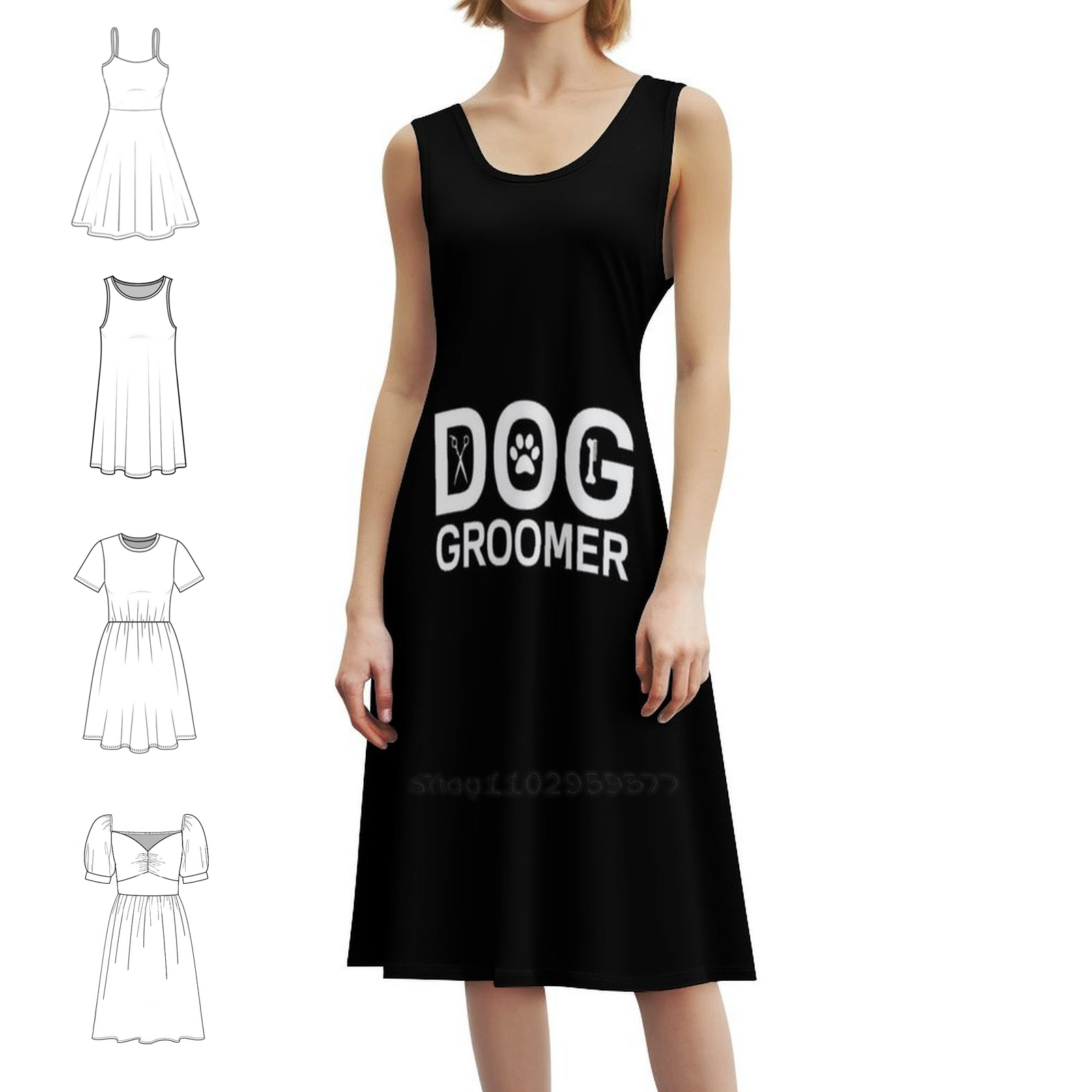Dog Groomer Boho Chic Dress El - Women Fashion Gown review and price