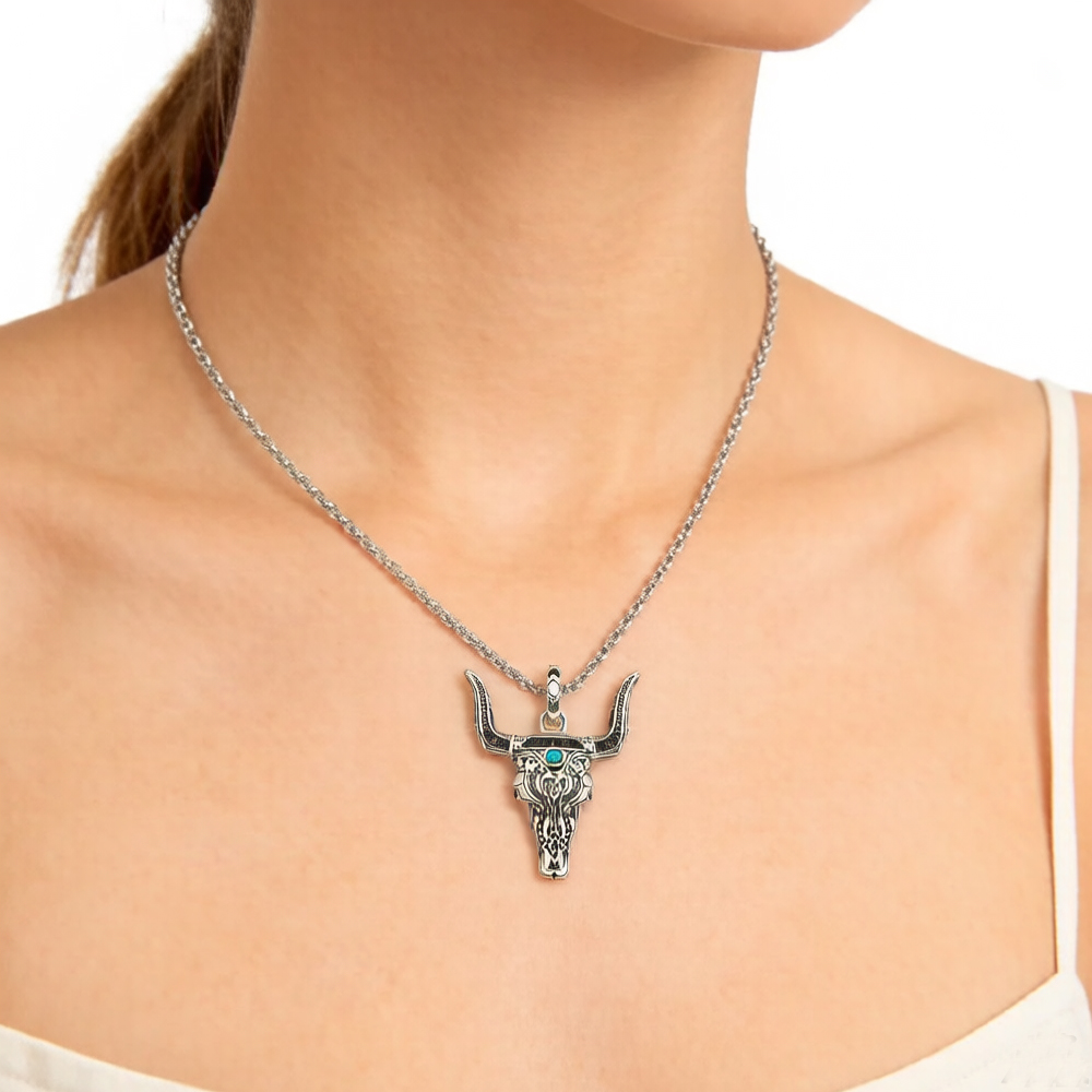 Pendant Bull Head Summer Fashi - Women'S Fashion Wild West review and price