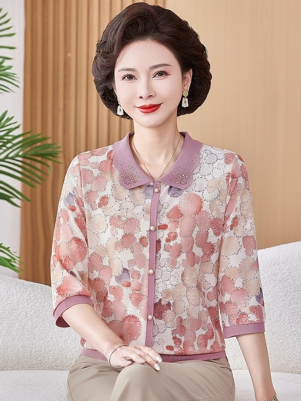 Ice Silk Elastic Printed Short - Women Fashion Over 50 review and price