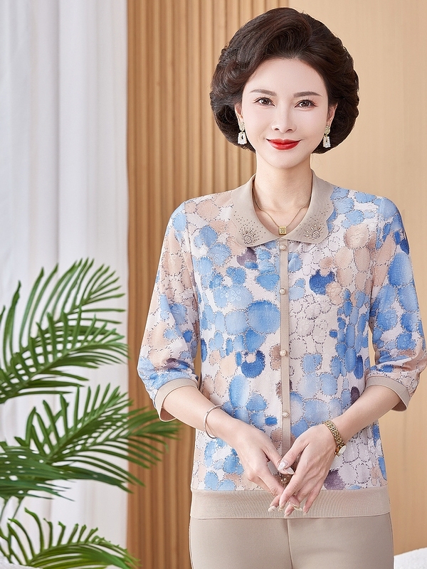 Ice Silk Elastic Printed Short - Women Fashion Over 50 review and price