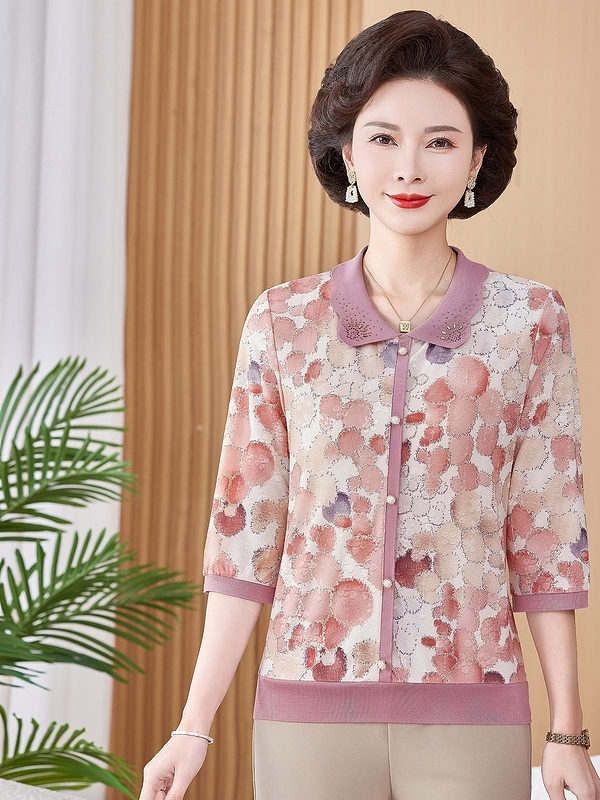Ice Silk Elastic Printed Short - Women Fashion Over 50 review and price