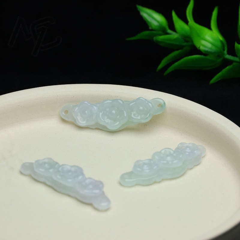 1pc Natural Jadeite Emerald Fl - Women'S Fashion review and price