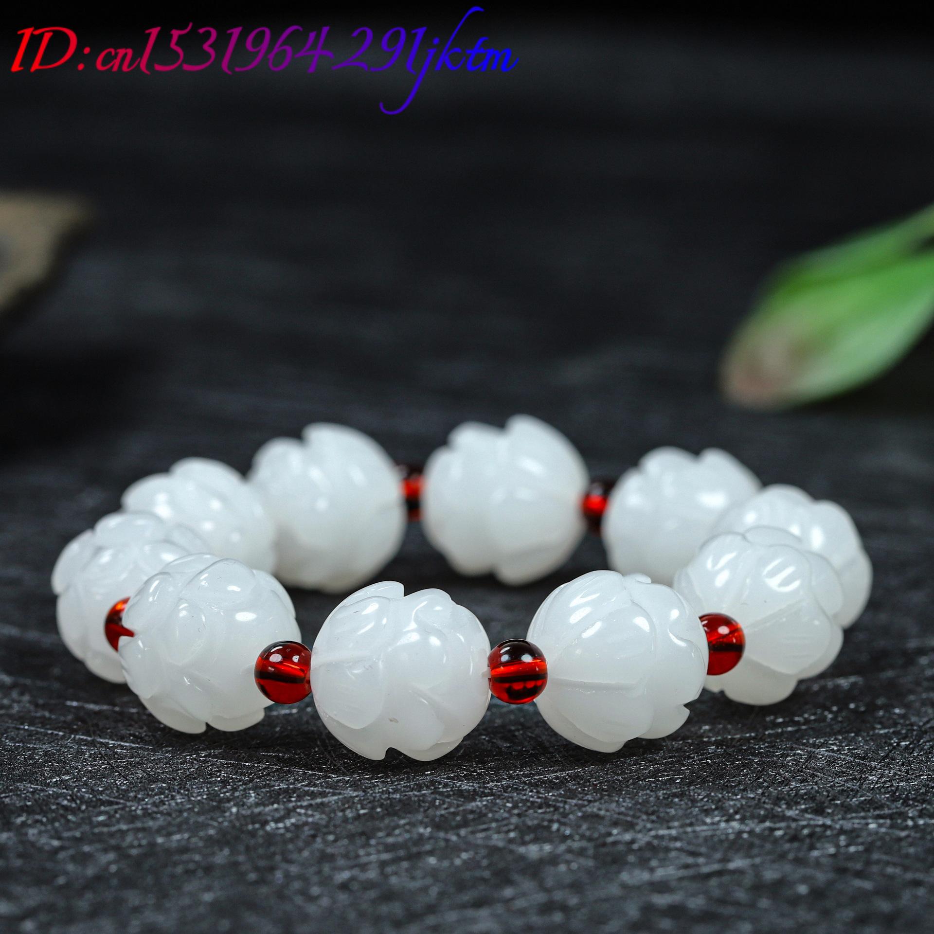 White Real Jade Lotus Bracelet - Women'S Fashion review and price
