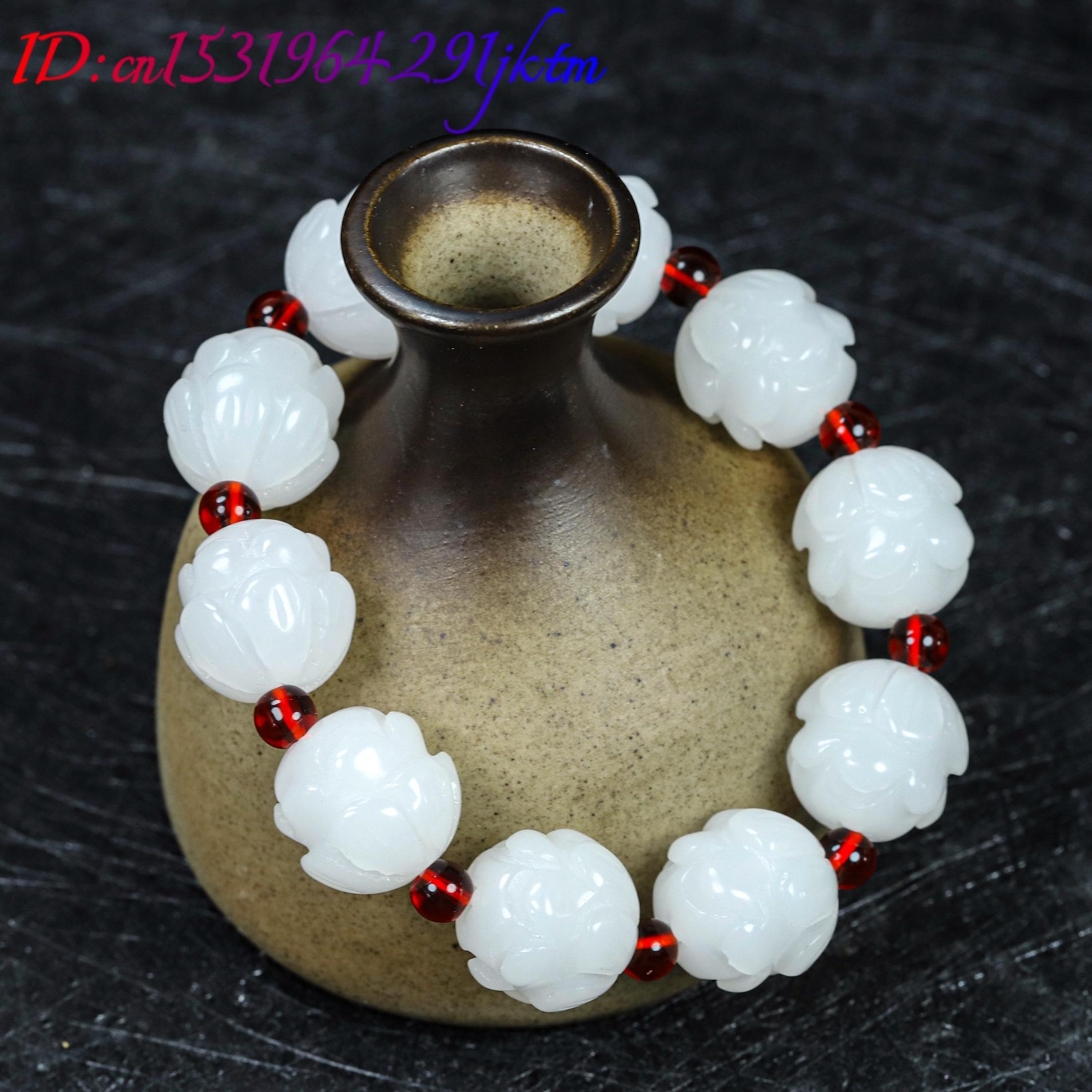 White Real Jade Lotus Bracelet - Women'S Fashion review and price