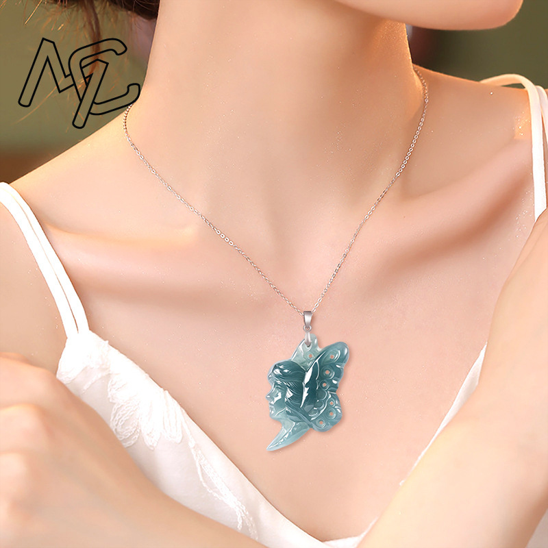 S925 Silver Natural Blue Water - Women'S Fashion review and price