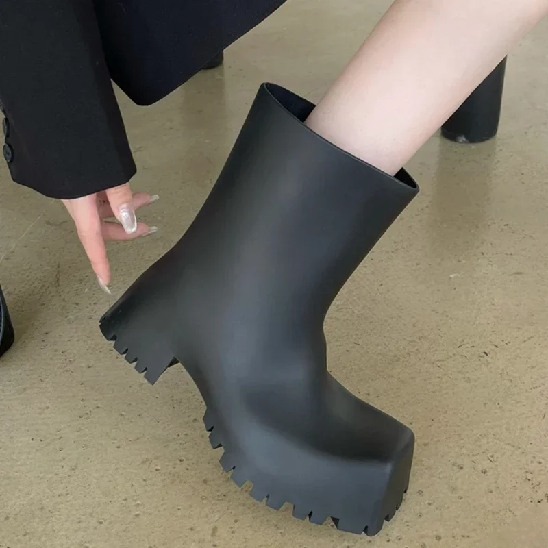 High Quality Soft Leather PU A - Women'S Fashion Rain Boots review and price