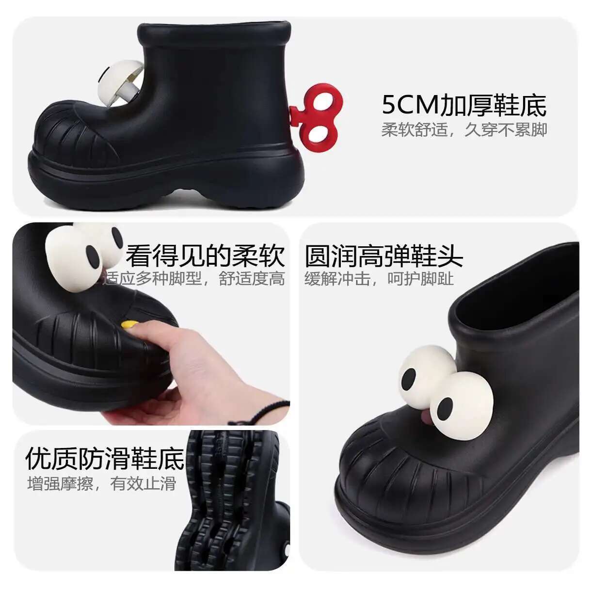 Women Rain Boots Round Toe Big - Women'S Fashion Rain Boots review and price