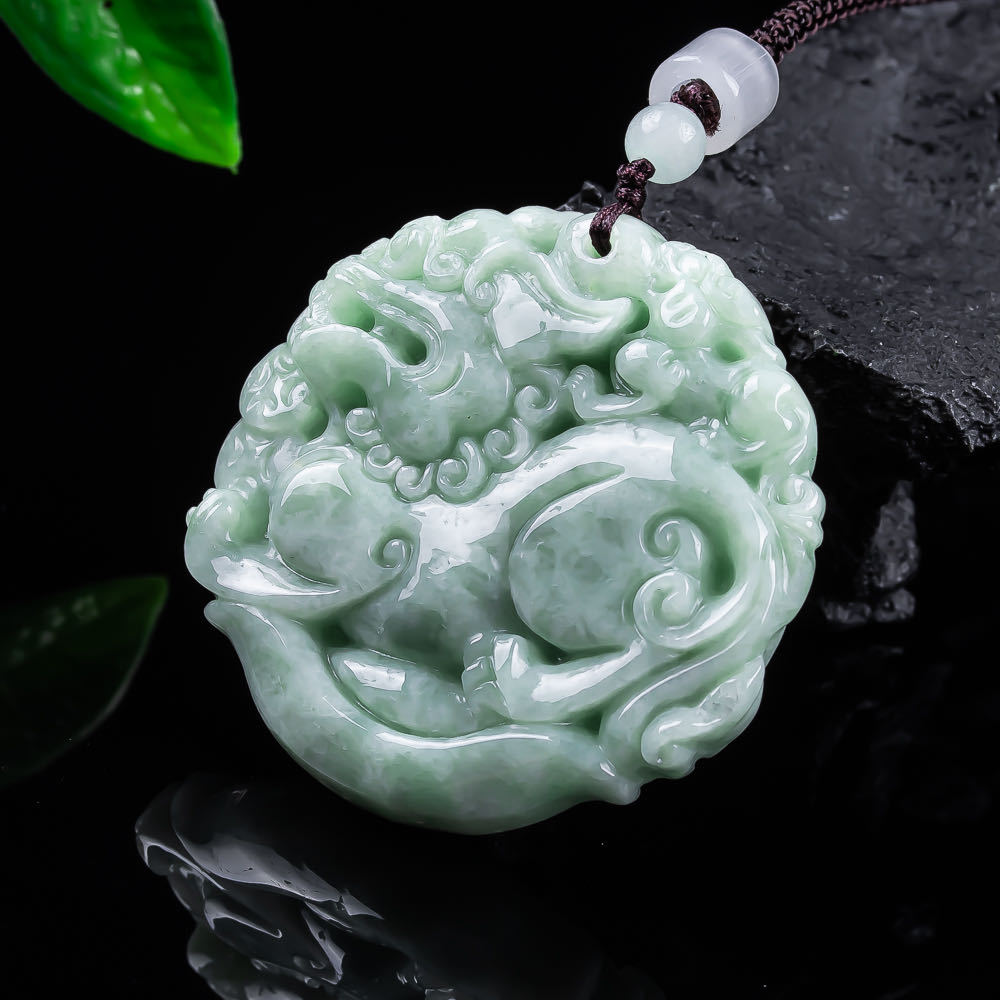 Natural Myanmar Jadeite Pixiu  - Women'S Fashion review and price